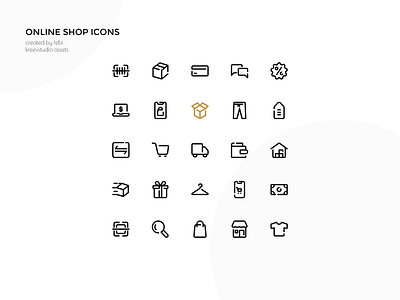 Online Shop Icons graphic design icon line