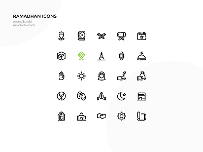 Ramadhan Icons graphic design icon line