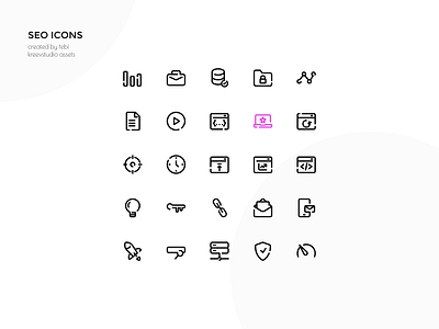 SEO Icons graphic design icon line