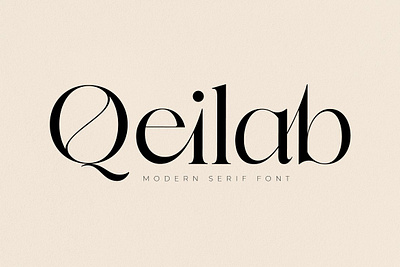 Qeilab Modern Serif Font app branding design graphic design illustration logo typography ui ux vector