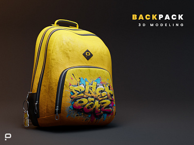 Bckpack 3D Modelling 3d backpack 3d design 3d model 3d render blender design mbackpack model model render