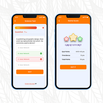 Quiz App UI android app app branding canva creative developers design figma flutter illustration mcq quiz quiz app ui ui design uiux ux ux design vector webapp website