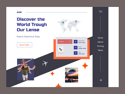 Flight Booking Landing page aircraft airline booking flight ticket flightbookings flightdeals holiday landing page travel travel agency travelgram traveltheworld trip vacation web page website design
