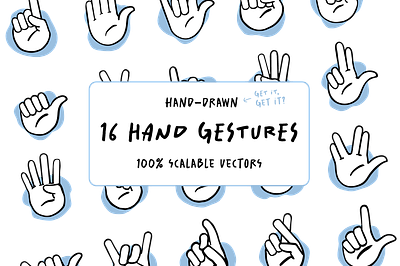 Hand Gesture Illustrations adobe adobe illustrator gestures hand hand drawn hand gestures hands illustration vector