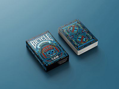 Bicycle Tlaloc Playing Card | Custom Playing Cards design graphic design illustration vector