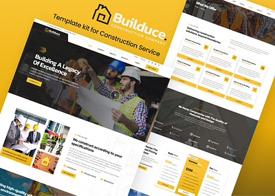 Builduce - Construction & Building Service Website Design architect building building company business company concrete construction construction building contractor elementor modern property property development property management responsive template kit theme ui ux design web design website