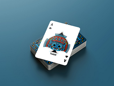 Bicycle Tlaloc Playing Card | Custom Playing Cards design graphic design illustration vector