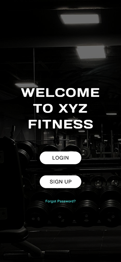 XYZ GYM Sign Up #DailyUI mobile design ui ui mobile design