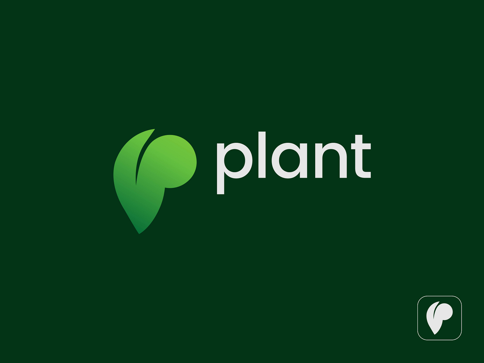 P letter logo,plant logo by Sonia Afroz on Dribbble