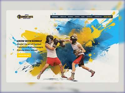 MMA Gym Landing Page