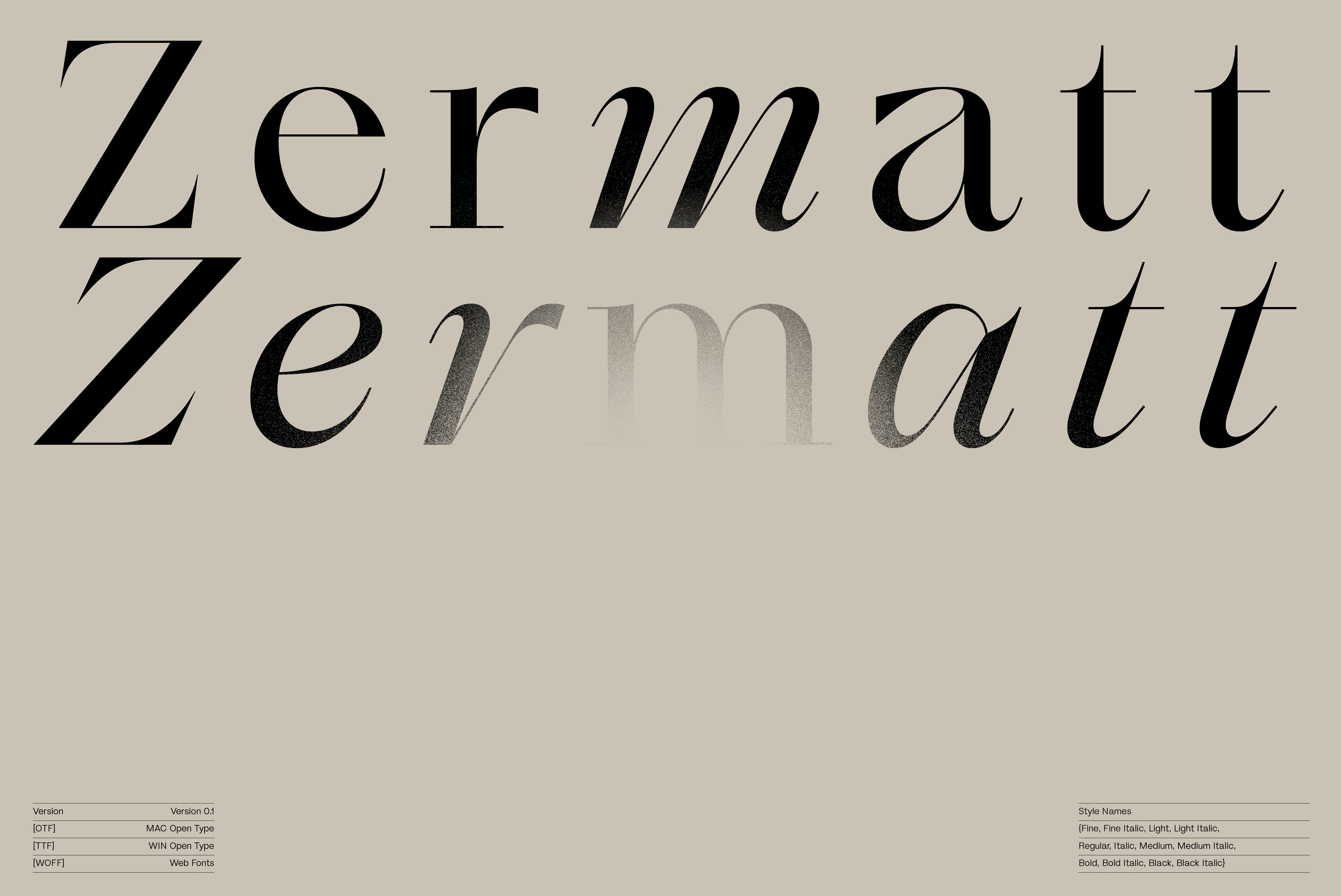Zermatt™ Font animation branding design graphic design illustration logo typography ui ux vector