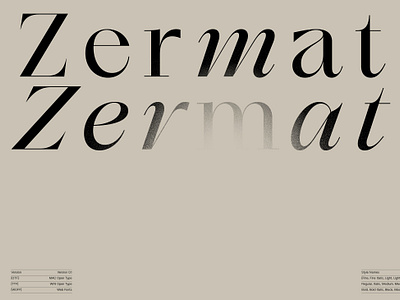 Zermatt™ Font animation branding design graphic design illustration logo typography ui ux vector