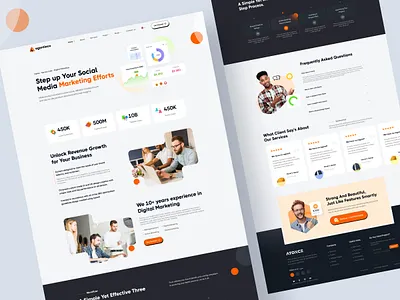 Agentieco- single service landing page agency agency inner page agency service page agency website company service page landing page service landing page service page design testimonials page ui design website design