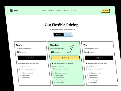 Pricing Plans for a Tech Product design hello dribbble landing page plan pricing pricing plan pro product design purchase remind remind creative subscription typography web web design website