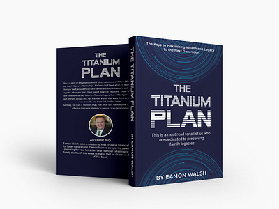 Titanium Plan Book Cover Design 66 amazon book cover author best seller book book bundle book cover bookish branding design family book graphic design illustration kdp book cover minimal plan titanium plan typography vector wealth wealthy book writer