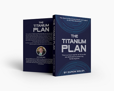 Titanium Plan Book Cover Design 66 amazon book cover author best seller book book bundle book cover bookish branding design family book graphic design illustration kdp book cover minimal plan titanium plan typography vector wealth wealthy book writer