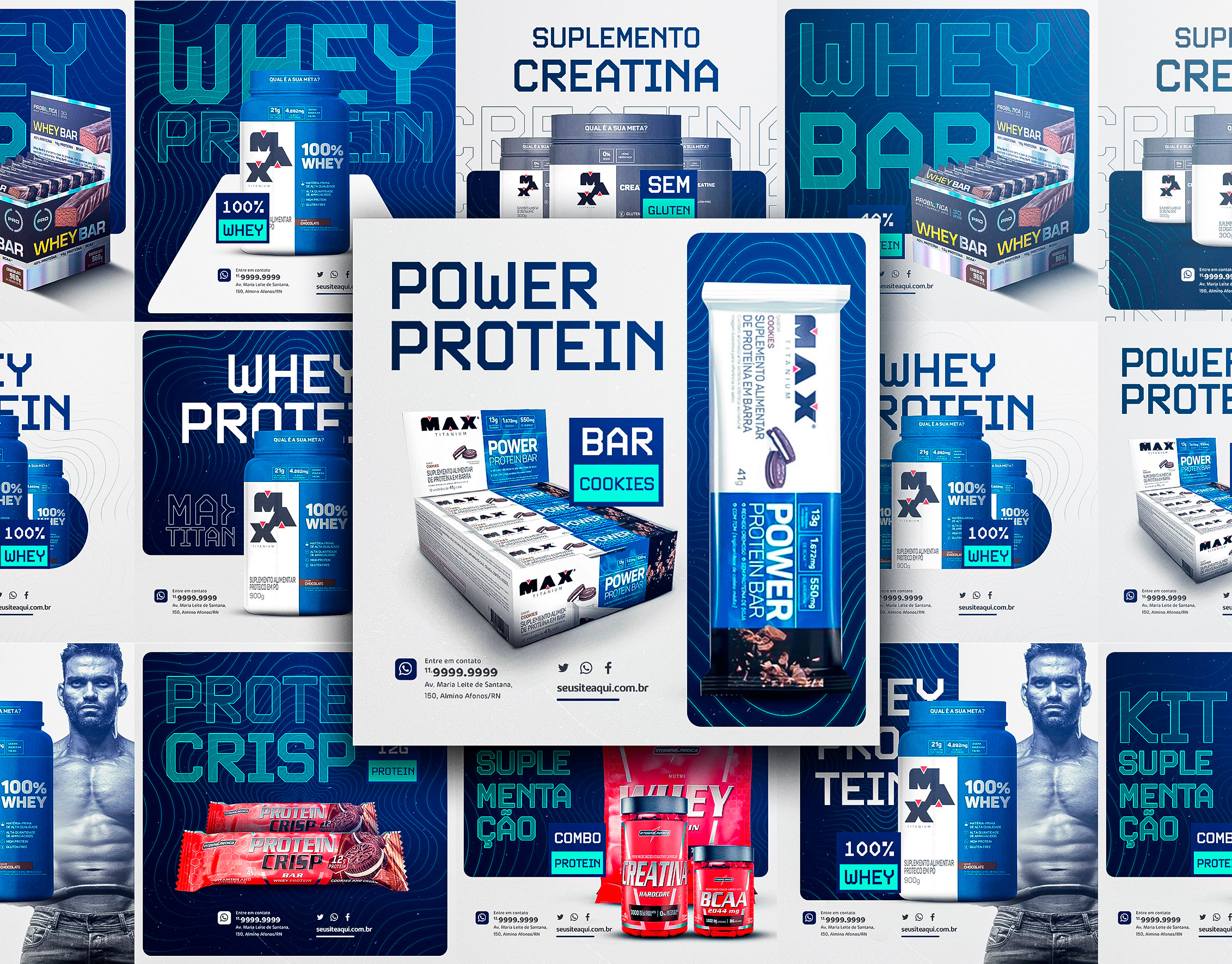 Supplements social media design academy graphic design gym musculation musculação suplementos wheyprotein