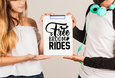 Free Broom Rides Halloween T shirt design svg design free broom rides graphic design halloween halloween t shirt illustration svg t shirt typography vector vintage t shirt