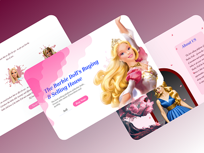 A Barbie Doll Sellers barbie doll branding eccomerce figma landing page mockup responsive ui uiux web design web ui website design