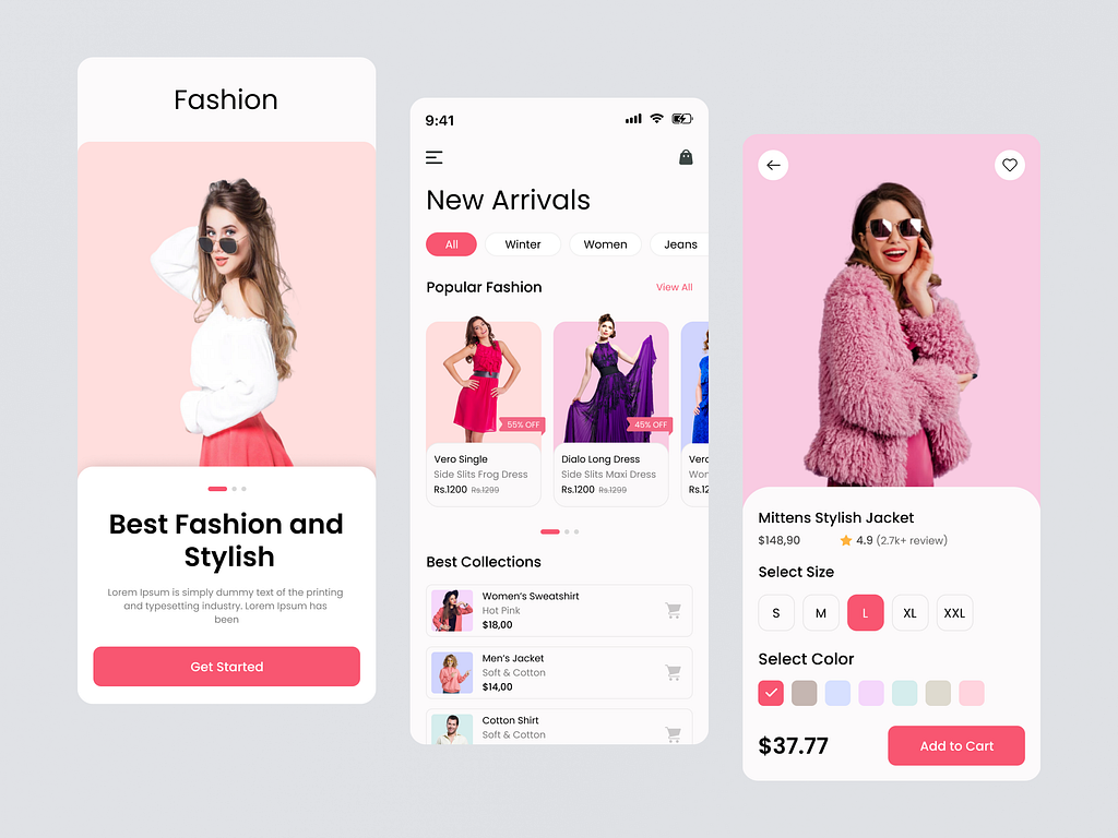 E-Commerce Fashion mobile Apps by Imran Khan on Dribbble