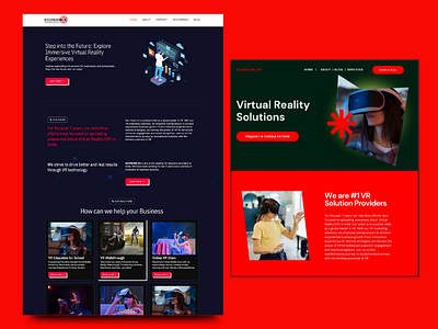 VR Company Website consulting content writing design elementor graphic design seo ui ux wordpress