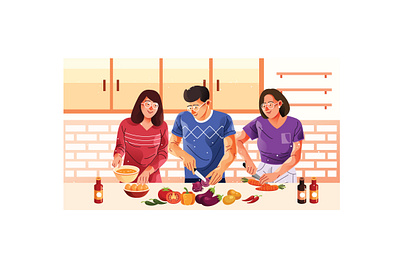 Cooking Class Illustration learn