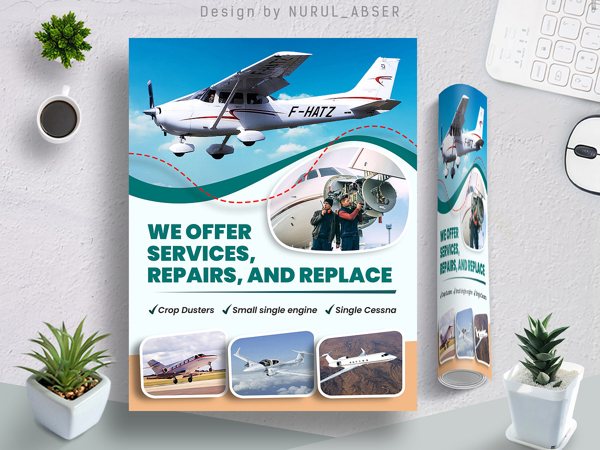 Aircraft Flyer designs, themes, templates and downloadable graphic ...