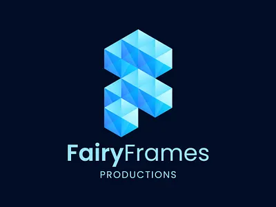 F latter 3d Logo design 3d logo f f 3d logo f latter logo f logo geometric logo polygonal logo