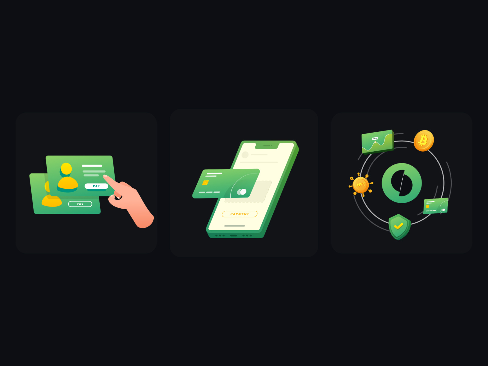 Crypto - Animated Illustration animation animation 2d crypto green icon illustration motion motion graphics nft vector