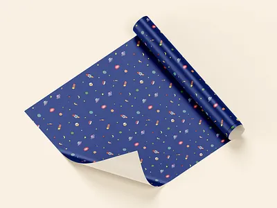 wrapping paper graphic design illustration