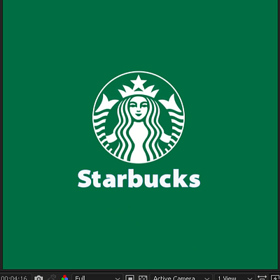 STARBUCKS - logo animation 2d animated logo animation branding graphic design logo logo animation motion graphics ui