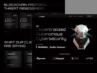 AI Website UI Design | Artificial Intelligence Website ai ai website autonomous cyber cyber security cybersecurity website decentralized landing landing page landing page design saas security ui ui design website uiux uiux design ux website website design website for saas