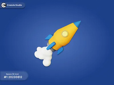 Space 3D Icons 3d 3dicon astronout cycle cyclerender graphic design icon moon rocket space star sun teleccope