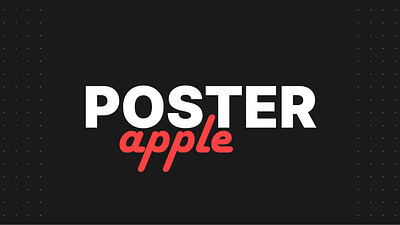 Poster 001 - Apple branding design graphic design illustration
