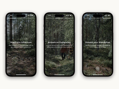 Hikeable | Onboarding app app design branding design hike hike app hiking hiking app hiking trail app mobile app new zealand onboarding onboarding app onboarding process trail trail app trail design ui ui design ux