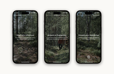 Hikeable | Onboarding app app design branding design hike hike app hiking hiking app hiking trail app mobile app new zealand onboarding onboarding app onboarding process trail trail app trail design ui ui design ux