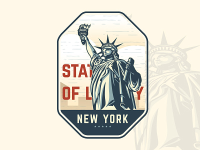 "NEW YORK" Badge Design america badge badge design brand designer branding graphic designer logo logo designer logo idea logo ideas logo maker logos new jersey new york nyc stamp stamp design time suqare usa