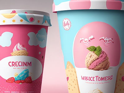 Ice Cream Product Package Design package design