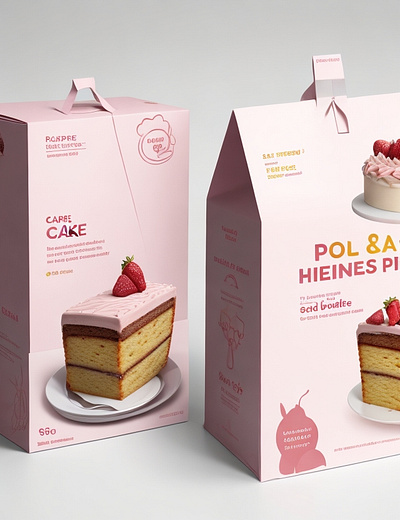 Cake Label Design branding design graphic design package design