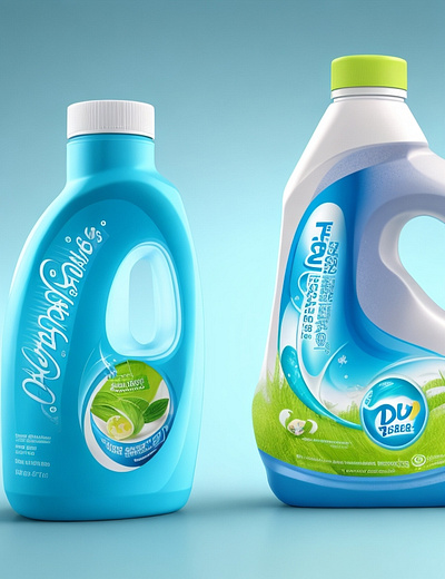 Liquid Detergent Package Design branding design graphic design package design vector
