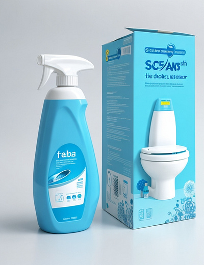 Toilet Cleaner Package Design branding design graphic design illustration logo package design vector