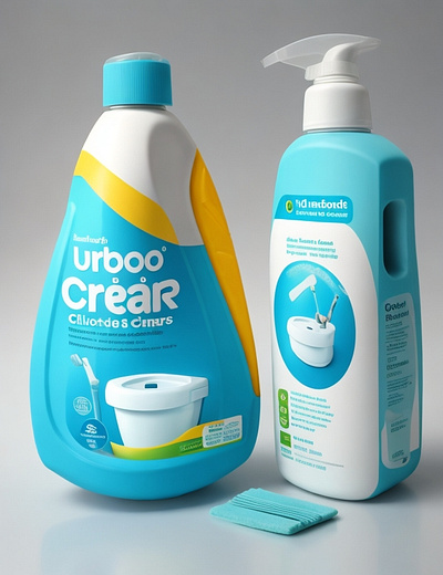 Toilet Cleaner Package Design branding design graphic design illustration package design vector