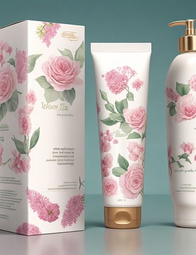 Lotion Package Design branding design graphic design illustration package design vector
