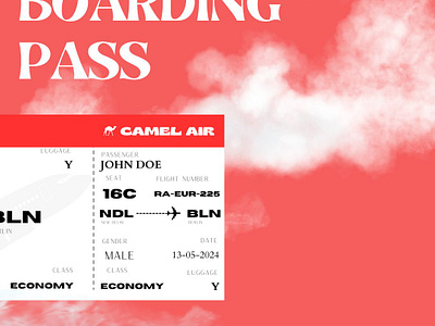 Dailyui#24 boarding pass dailyui design interfacedesign ui