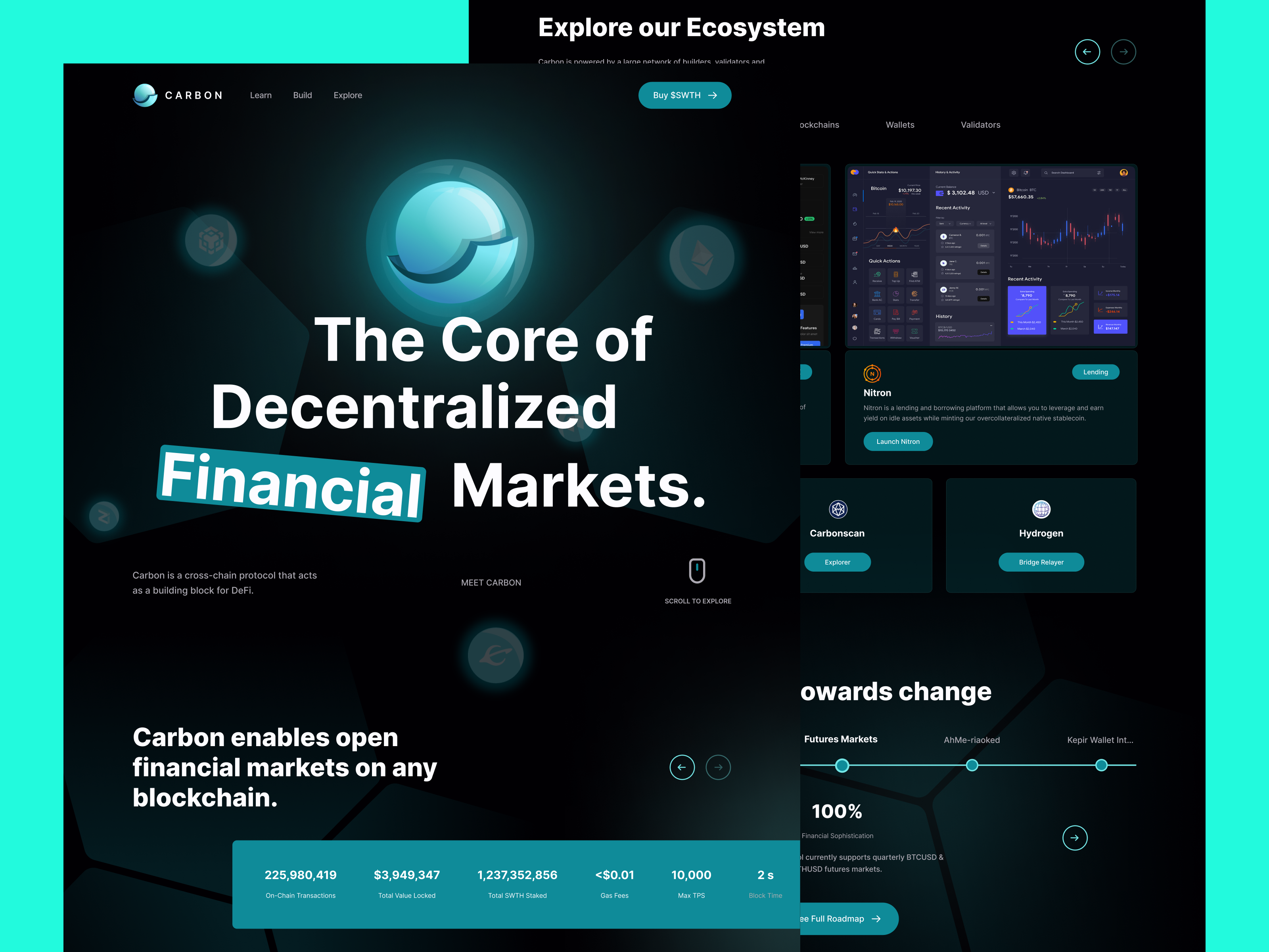 Example of Crypto Landing Page Design