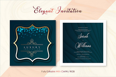 Elegant Invitation designs, themes, templates and downloadable graphic
