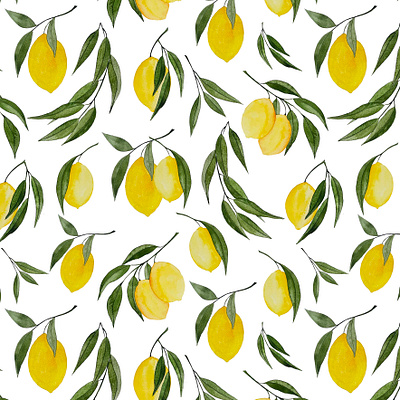 "Citrus Summer" Bright lemon pattern, perfect for home textiles artisticpattern citrusdesign design designinspiration dribbbleart freshdesign fruitdesign homedecorart homeutensilsdesign illustration lemonpattern mockupshowcase pattern printdesign seamlespattern textilepattern typography watercolorprint