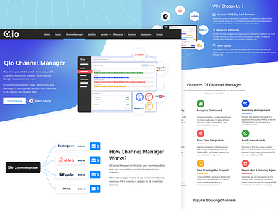Channel Manager landing page channel manager channel manager landing page channel manager website design dribbble figma landing page ui uidesign uxdesign website