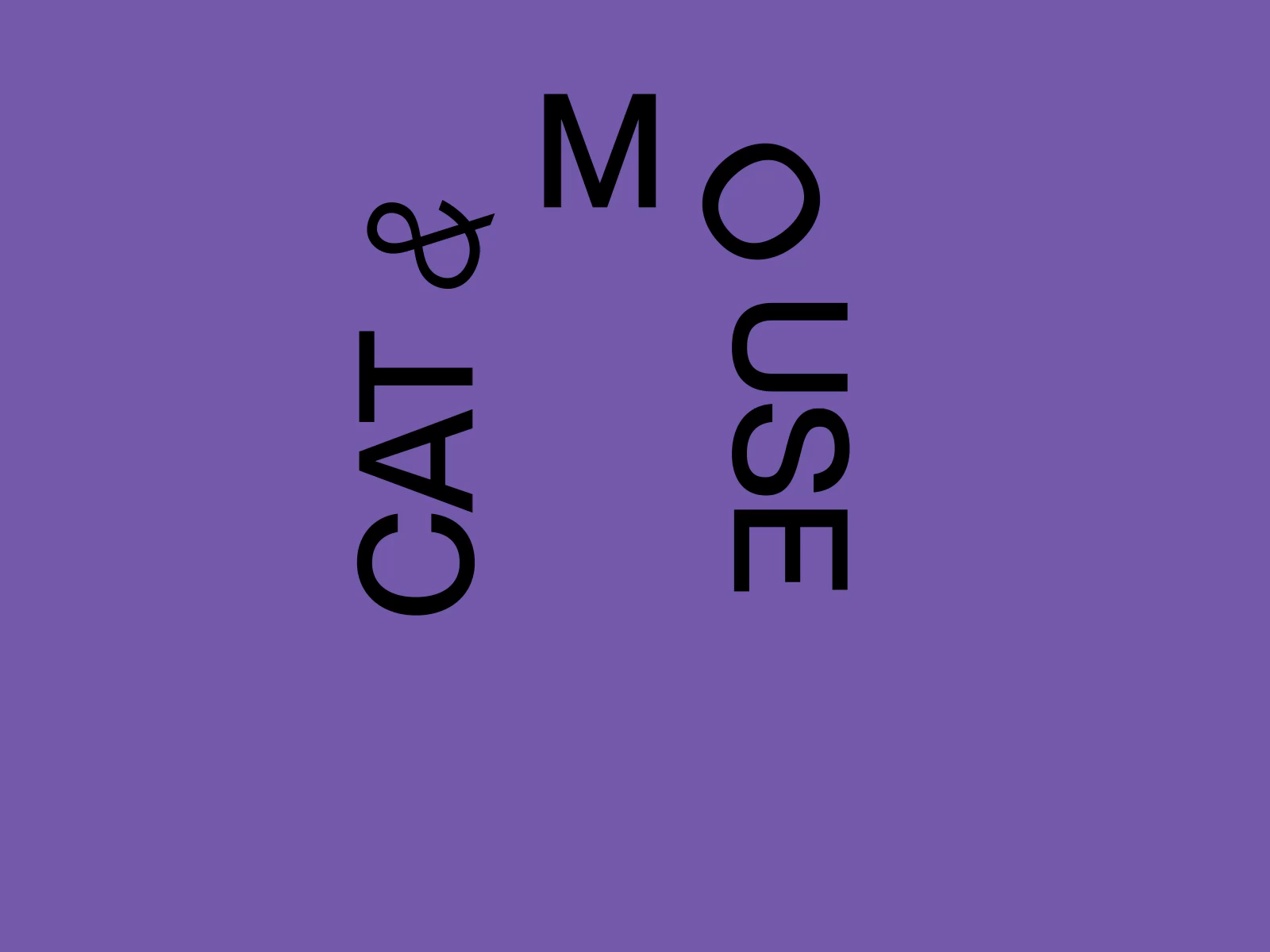 Playful Dance: Cat & Mouse Kinetic Typography Animation By Stan ...