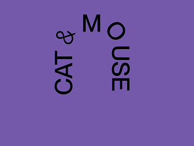 Playful Dance: Cat & Mouse Kinetic Typography Animation after effect animate animated animation kinetic kinetic typography motion motion design motion graphics motiondesign type typography visual
